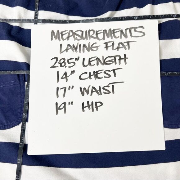 Hanna Andersson Girl's Size 6-7 Years Old Sleeveless Blue Striped Pockets Dress - Picture 7 of 8